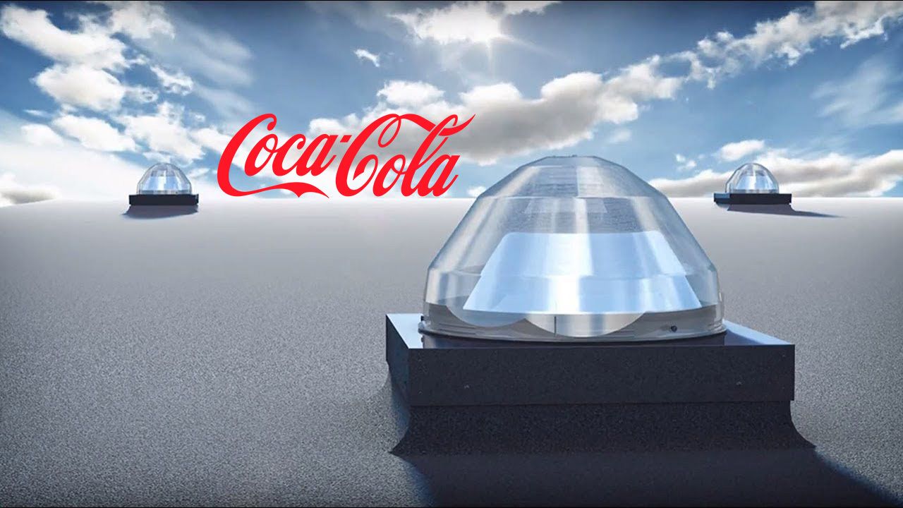 cocacola solar tube by man energy